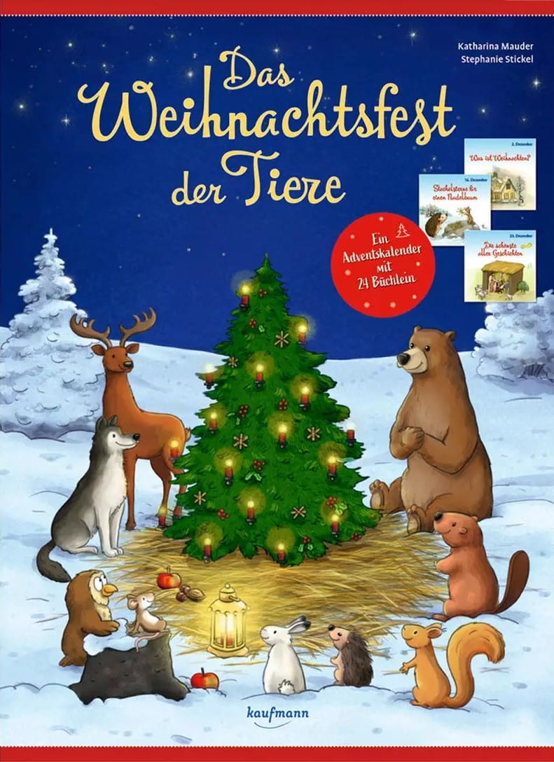 Cover vom Adventskalender: Das Weihnachtsfest der Tiere