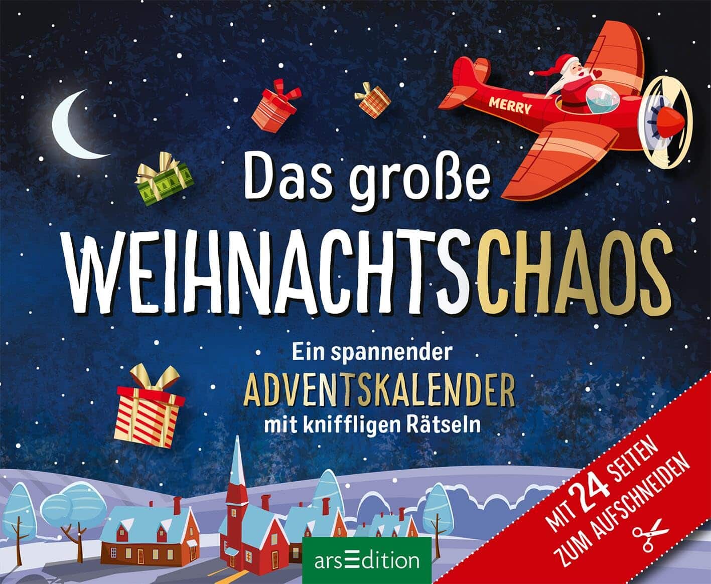 Buchcover vom Adventskalenderbuch: Das große Weihnachtschaos