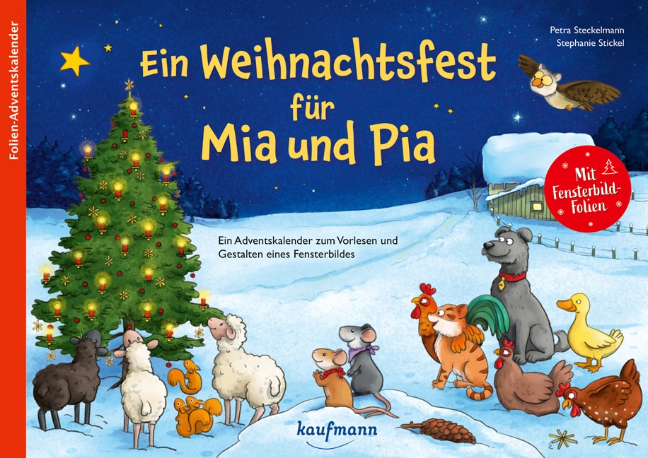 Buchcover vom Adventskalenderbuch: Ein-Weihnachtsfest-fuer-Mia-und-Pia