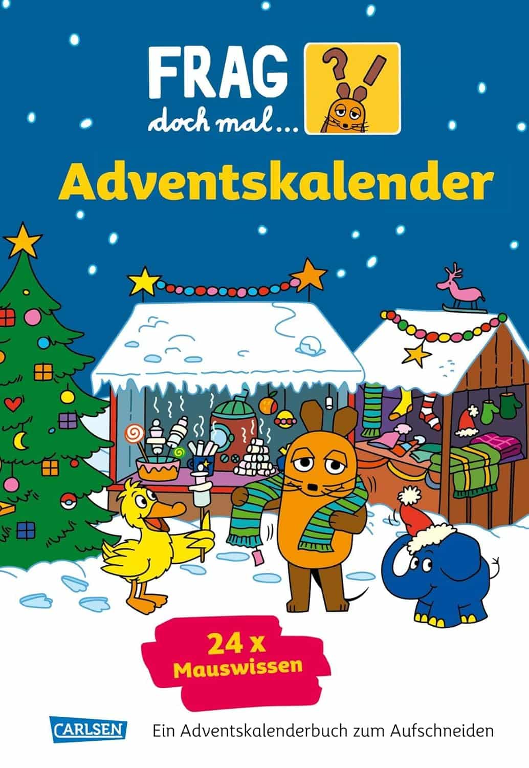 Buchcover vom Adventskalenderbuch: Frag doch mal ... die Maus Der Adventskalender 2024