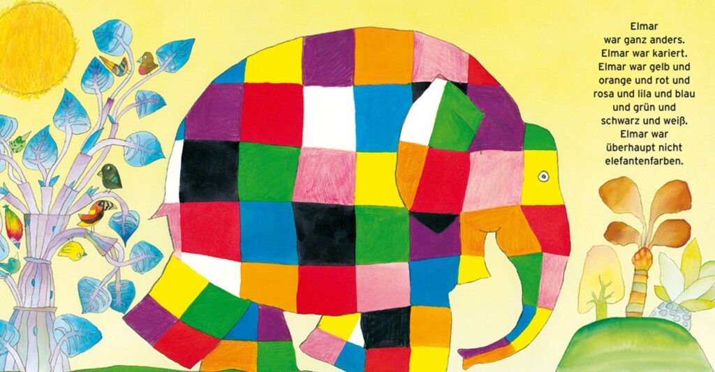 Elmar - Der kariert bunte Elefant