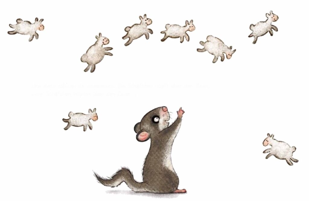 Der kleine Siebenschläfer zählt Schäfchen