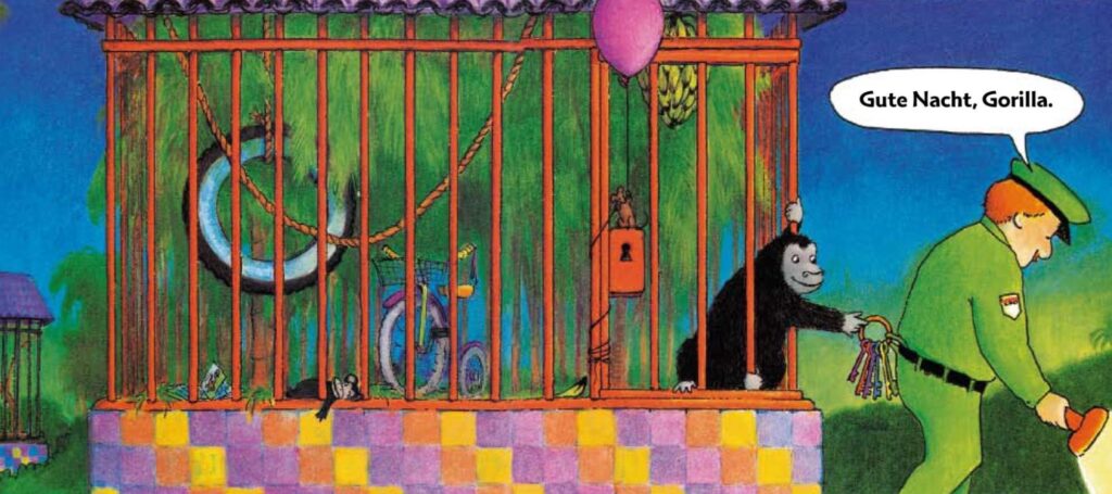 Gute Nacht, Gorilla - Die Schlüssel vom Nachtwächter werden sibitzt