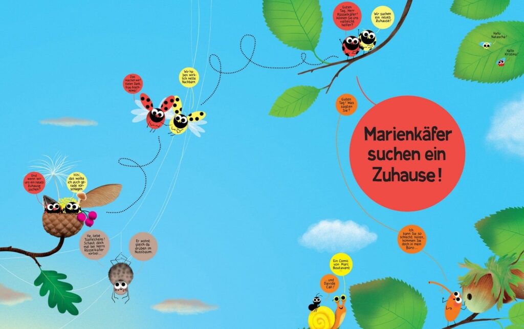 Marienkäfer suchen ein Zuhause - Familie Tüpfelchen auf Suche