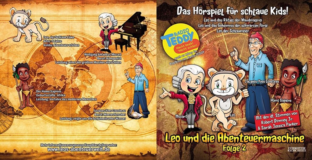 Leo und die Abenteuermaschine Folge 2 - Hörspielübersicht mit den Charakteren und Stimmen