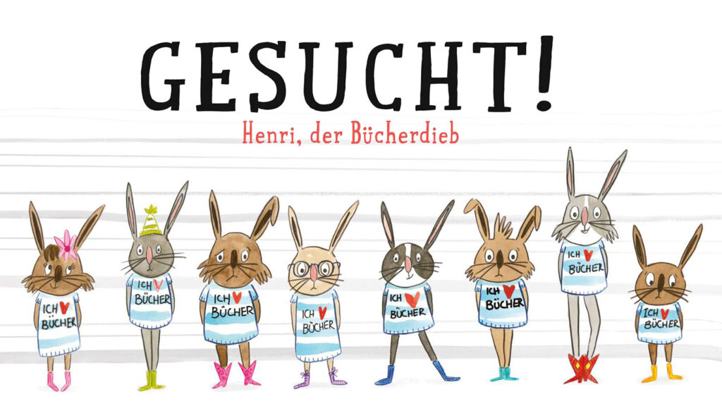 Gesucht! Henri, der Bücherdieb - Verschiedenste Hasen in einer Reihe