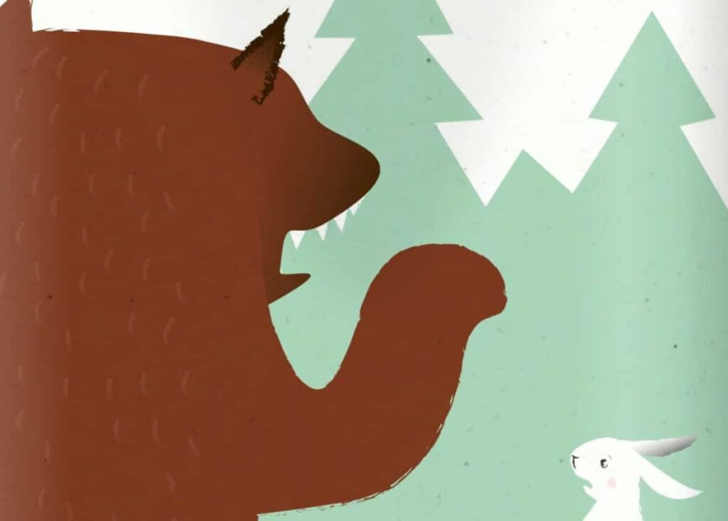 Anouk und Herr Bär - Der Bär aus dem Wald mit hängstlichem Hasen