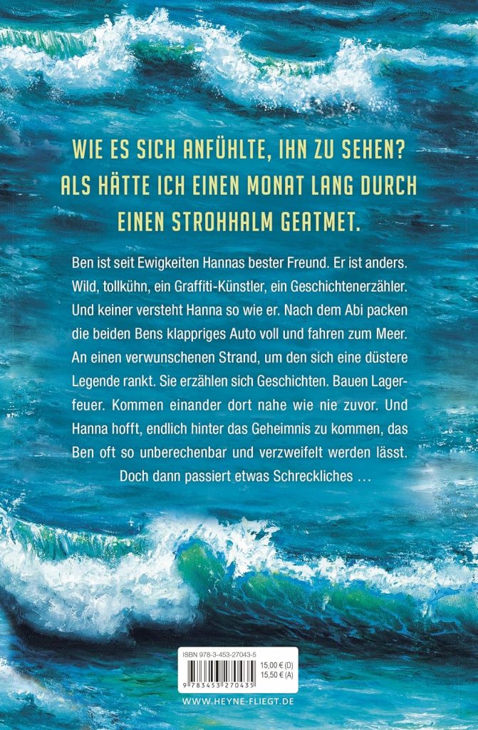 Es ist gefährlich, bei Sturm zu schwimmen - Rückseite mit Text