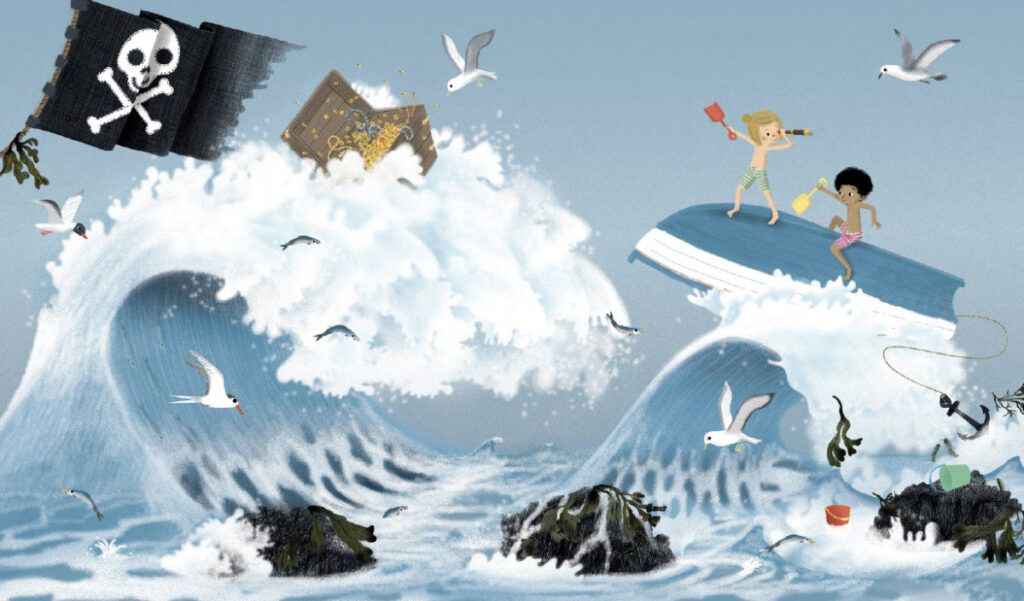 Kalle und Elsa – Ein Sommerabenteuer: Die Kinder als Piraten in den Wellen
