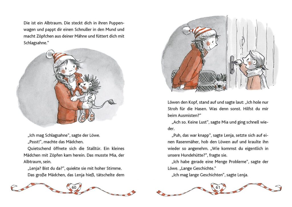 Ein Löwe unterm Tannenbaum - Lenja, Mia und der Löwe mit Text