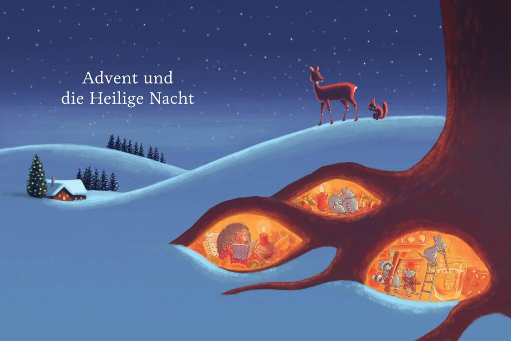 Winter - Das große Lesebuch für die ganze Familie - Tiere im Winter unter Baumwurzeln
