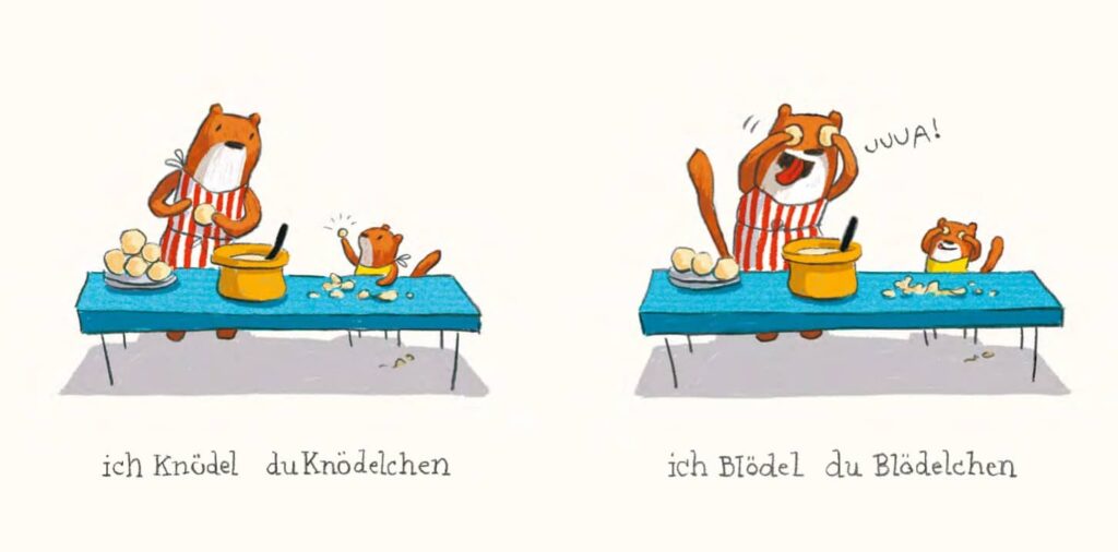 Ich groß, du klein - Der großes und das kleine Wiesel machen Knödel