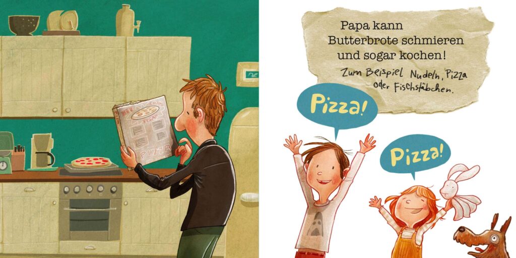 Papa kann fast alles - Papa macht Fertigpizza