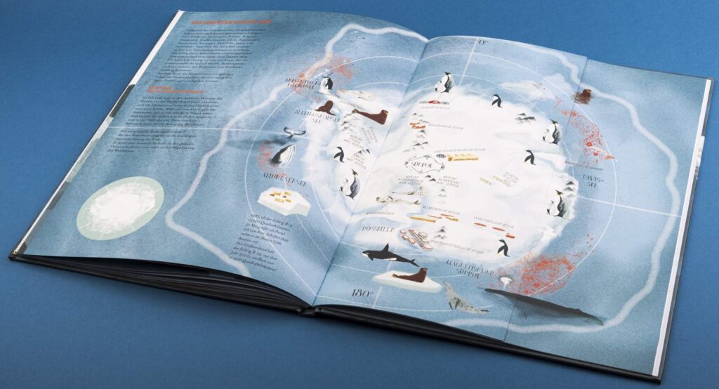 Antarktis: Der Südpol vor- und dargestellt in Buchform