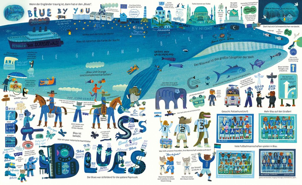 Das schönste und größte Bildwörterbuch der Farben: Blau wie ein Wal und vieles mehr