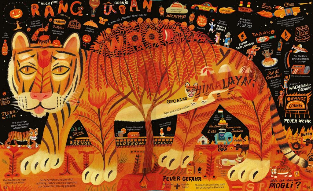 Das schönste und größte Bildwörterbuch der Farben: Orange wie ein Tiger und vieles mehr