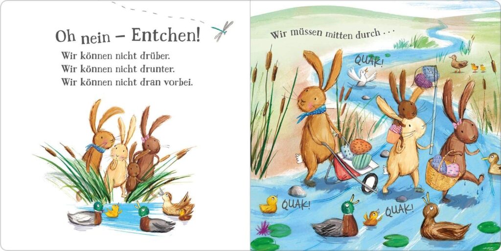 Auweia, wo sind die Ostereier? - Hasen bei den Enden