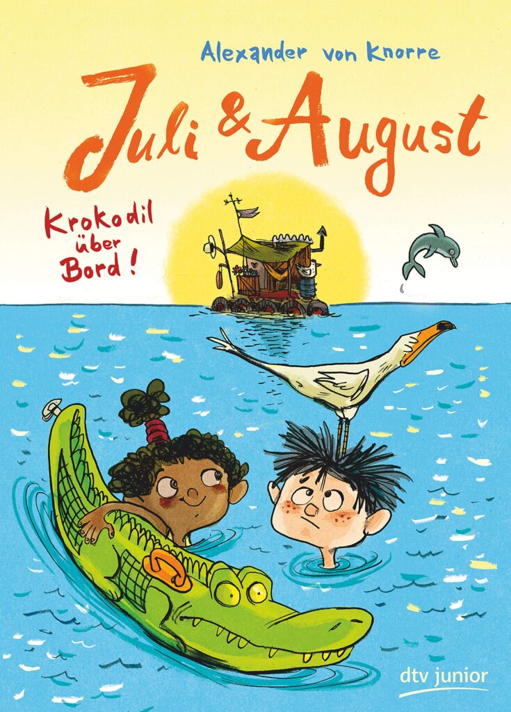 Buchcover: Juli und August - Krokodil über Bord!