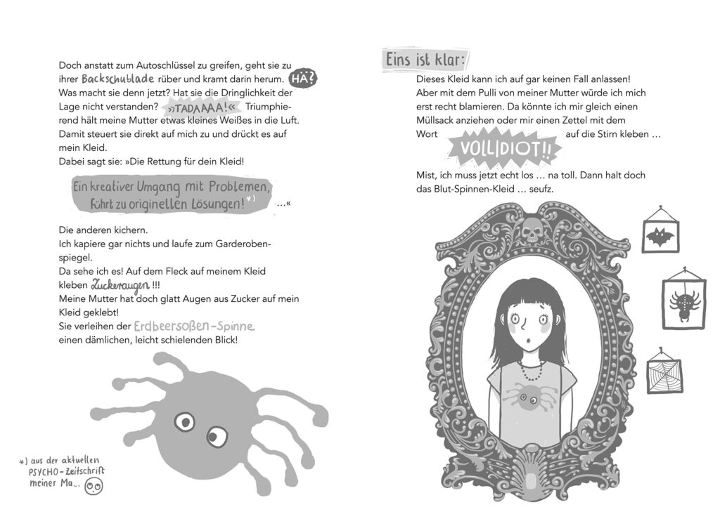 Unheimlich peinlich: Erklärung zur Erdbeersoßen-Spinne auf Rubys Shirt
