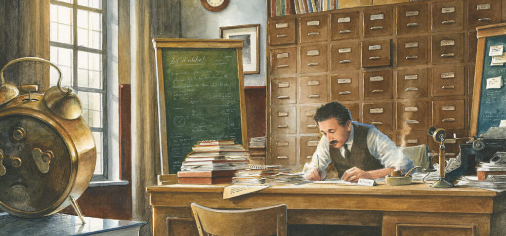 Einstein: Der Mann an seinem Schreibtisch
