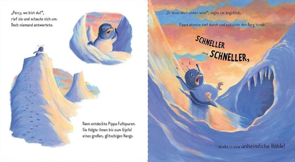 Trau dich, kleiner Pinguin!: Pippa sucht Percy und rutscht einen Hang hinunter
