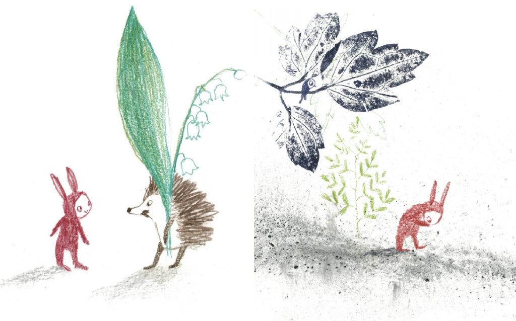 Der Hase ohne Nase: Roter Hase mit Igel