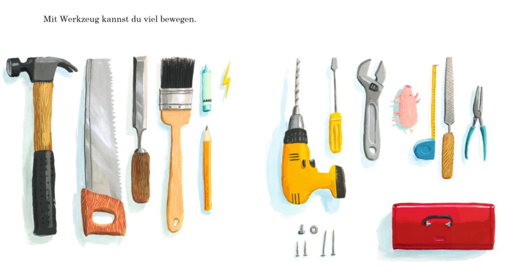 Was wir bauen: Werzeu aufgereiht