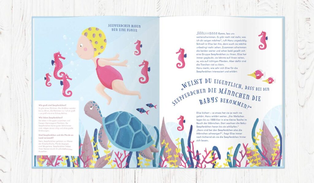 Elise erkundet das Meer: Elise bei den Seepferdchen