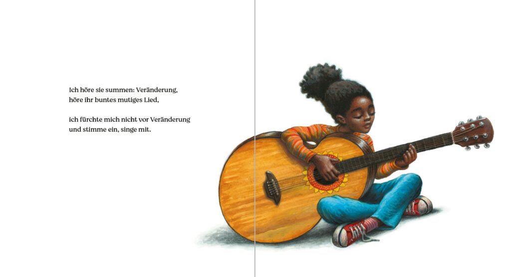Change – Eine Hymne für alle Kinder: Schwarzes Mädchen mit Gitarre