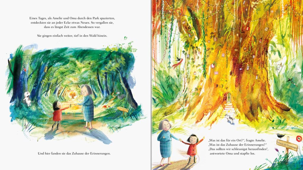 Dich vergesse ich nie: Oma und Amelie im Park