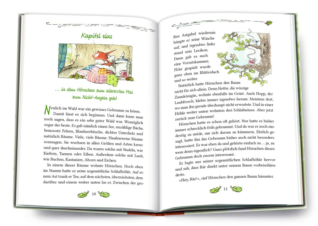 Hörnchen & Bär: Blick ins Buch zu Kapitel eins