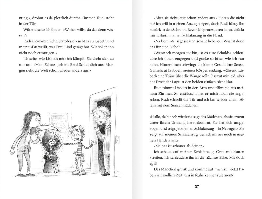 Hey, ich bin der kleine Tod: Blick ins Kinderbuch