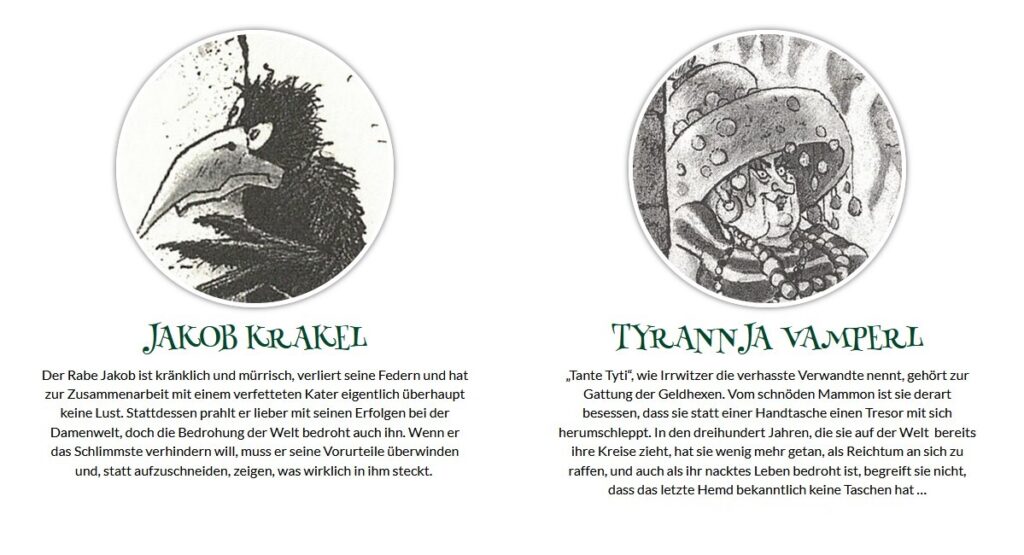Der satanarchäolügenialkohöllische Wunschpunsch: Vorstellung von Jakob Krakel und Tyrannja Vamperl
