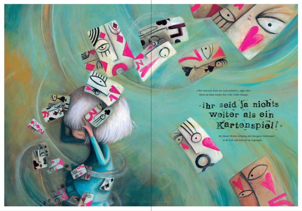 Alice im Wunderland: Alice und wirbelnde Karten