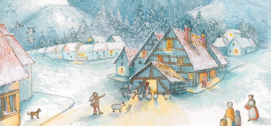 Weihnachten mit Bernadette: Der kleine Trommler auf dem Weg zum Stall