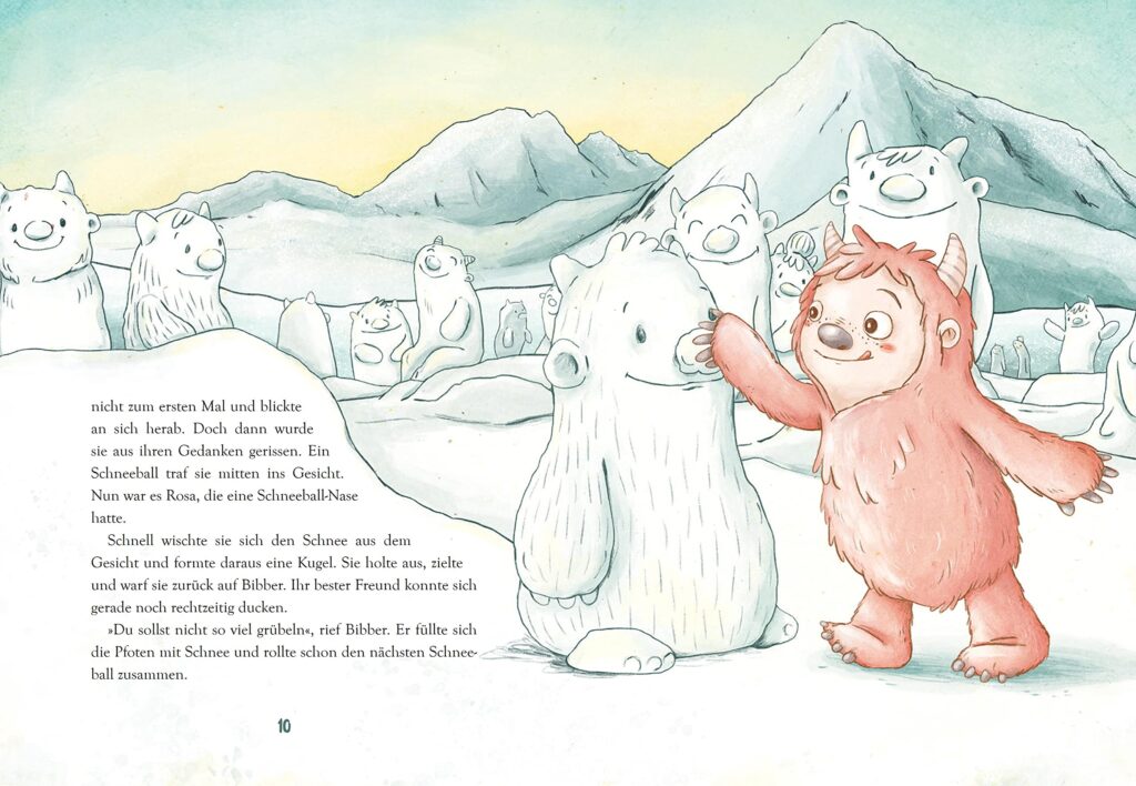 Die Yetis sind los!: Rosa und Bibber bauen Schneefiguren