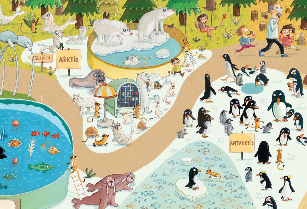 Die Erdmännchen sind los: Belebte Eislandschaften im Zoo