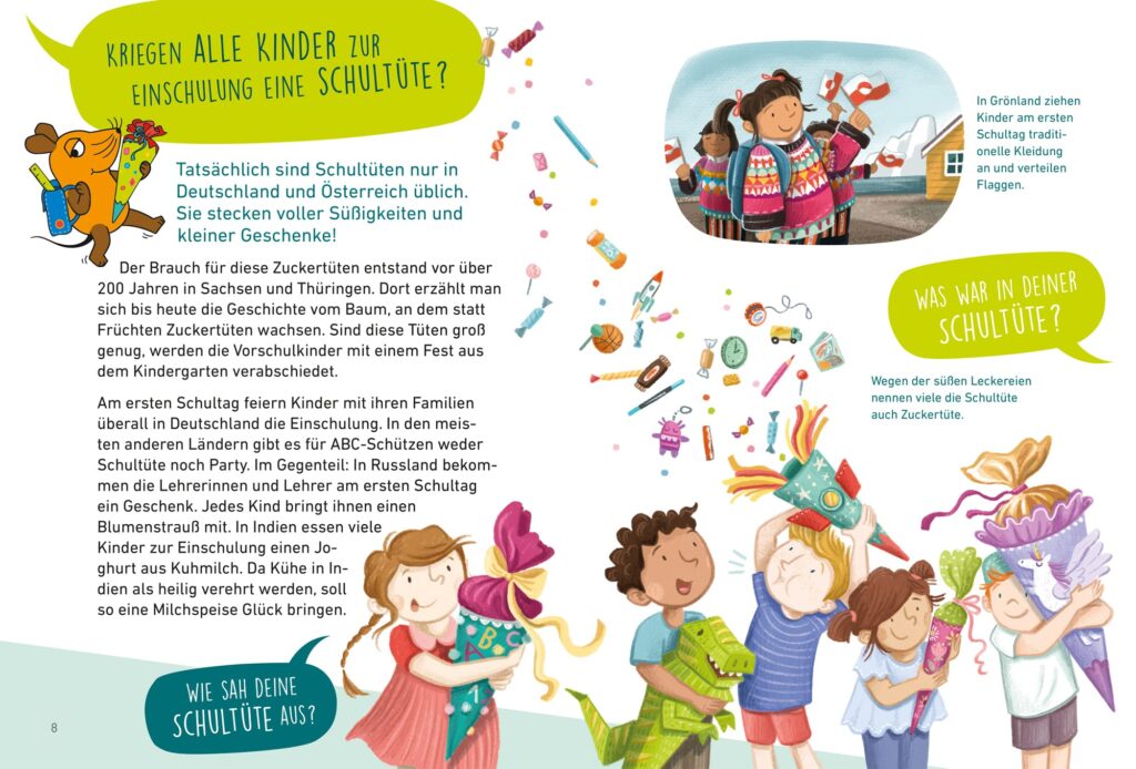 Die wichtigsten Fragen zum Schulanfang: Die Maus beantwortet die Frage 