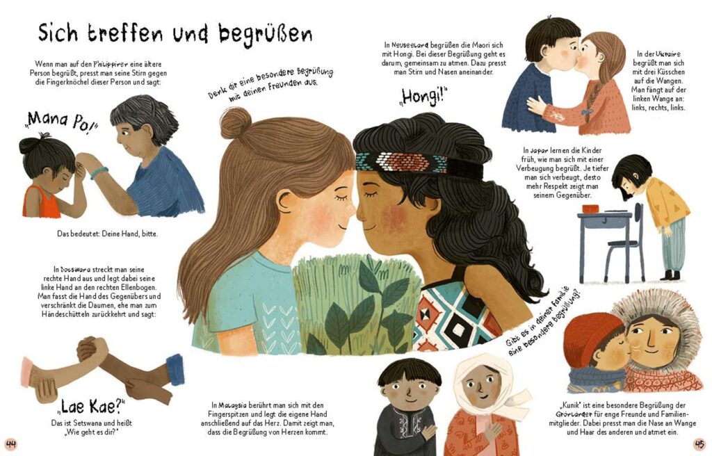 Ich zeig dir meine Welt: Begrüßungen in aller Welt abgebildet und beschrieben