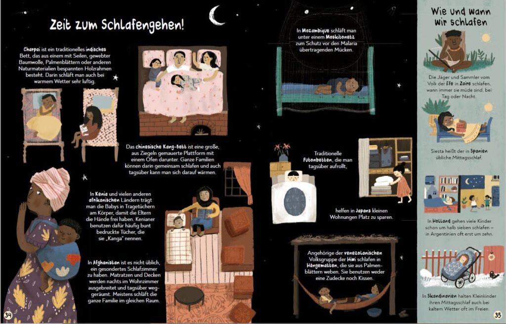 Ich zeig dir meine Welt: Informationen zum Schlafen in der Welt mit Abbildungen