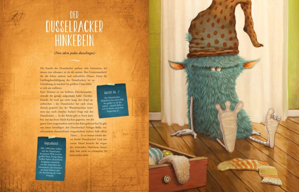 Der unglaubliche Katalog der Monster: Der Dusselracker Hinkebein dargestellt und beschrieben