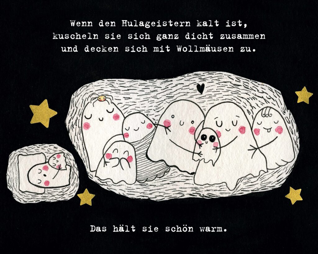 Ein Hulageist kommt selten allein!: Hulageister kuscheln sich zusammen