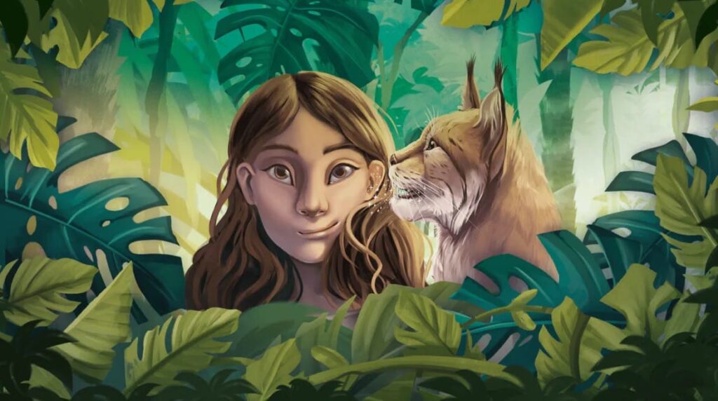 Whisperworld: Mädchen Coco und Luchsin Enja im Dschungel