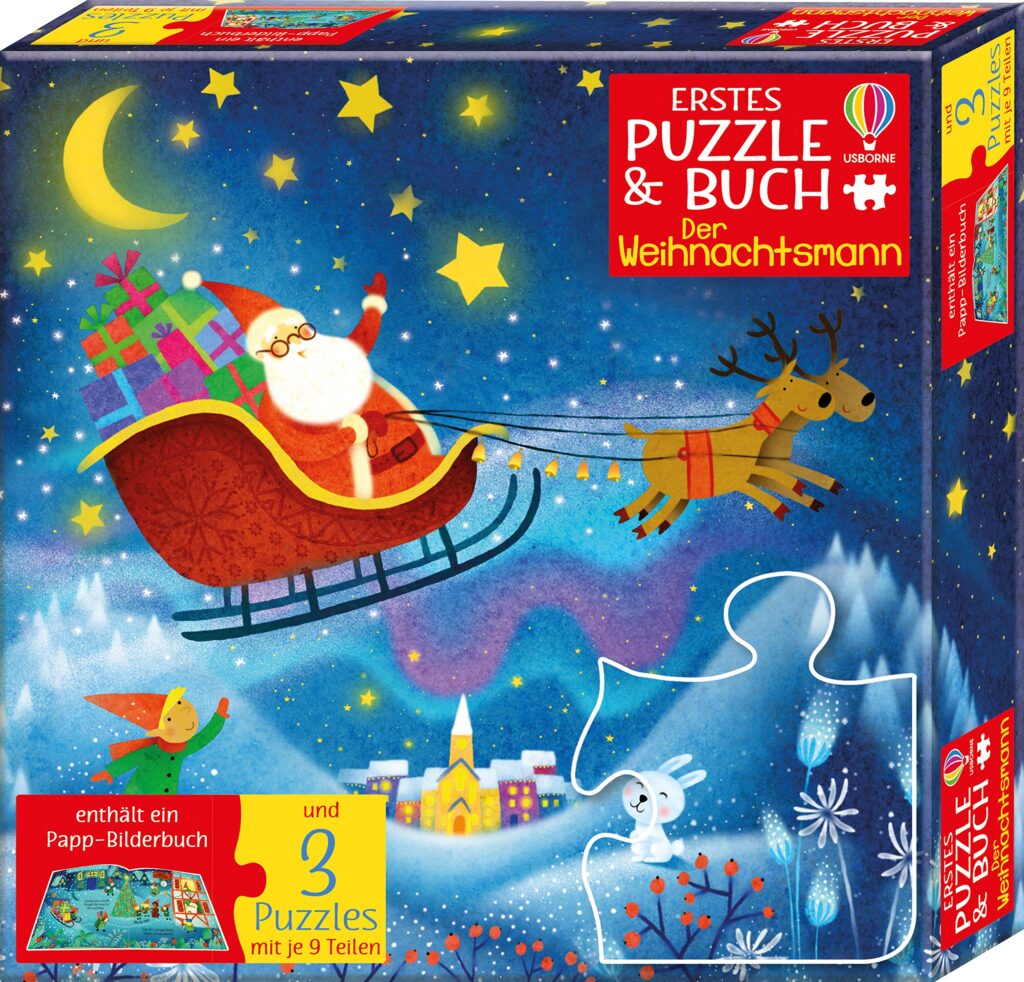 Kartonabbildung: Erstes Puzzle und Buch - Der Weihnachtsmann