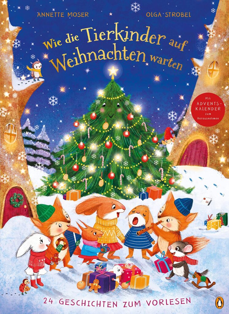 Buchcover: Wie die Tierkinder auf Weihnachten warten - 24 Geschichten zum Vorlesen