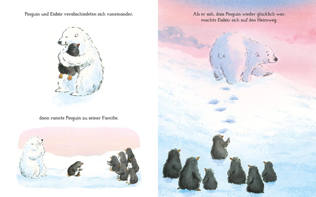 Oh wie schön, ein Pinguin!: Eisbär und Pinguine beim Verabschieden