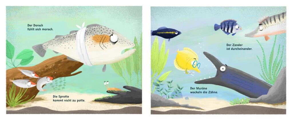 Das Aquarium bleibt heute geschlossen: Dorsch, Sprotte, Zander, Muräne - Fische im Wasser