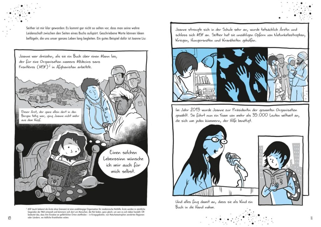 Not all heroes wear capes: Die Geschichte von Joanne Liu im Comicstil dargestellt und beschrieben