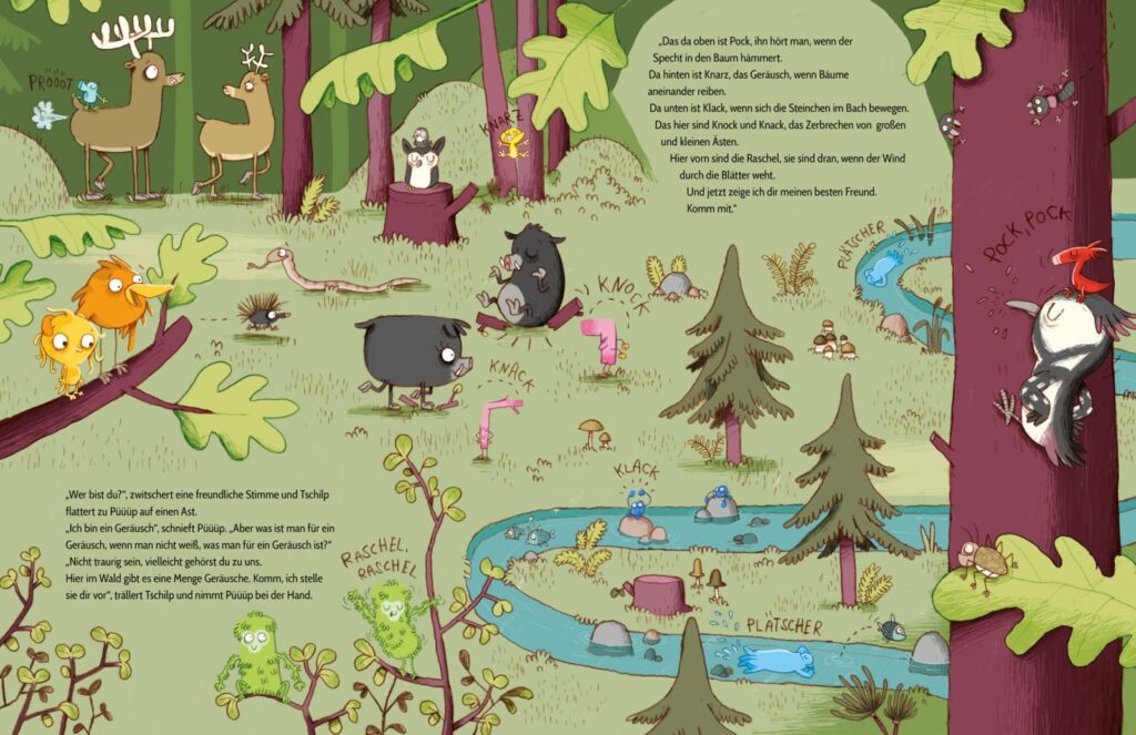Was macht Püüüp?: Geräusche der Tiere im Wald