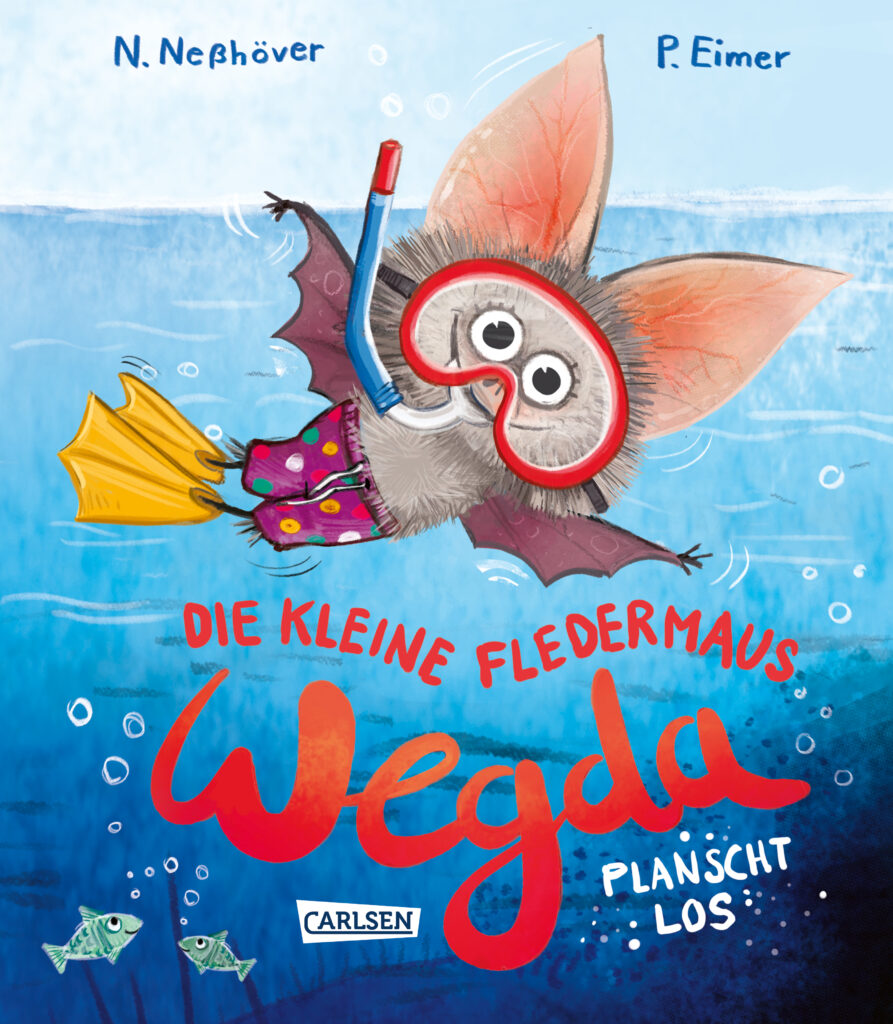 Buchcover: Die kleine Fledermaus Wegda planscht los